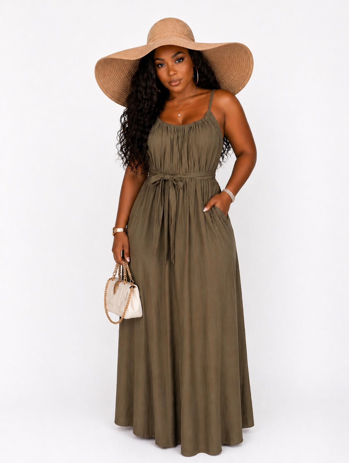 Olive Oasis Maxi Dress