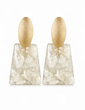 Ivory Bloom Statement Earrings